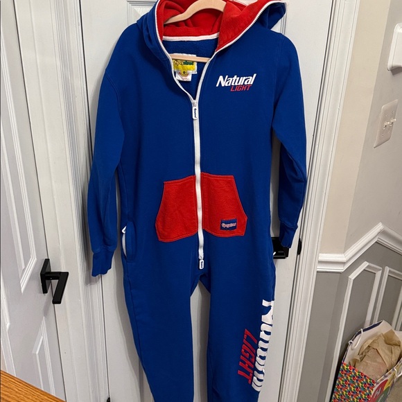 Tipsy Elves Natural Light Licensed Official Unisex Zip Up Onsie Sz M - Picture 4 of 8